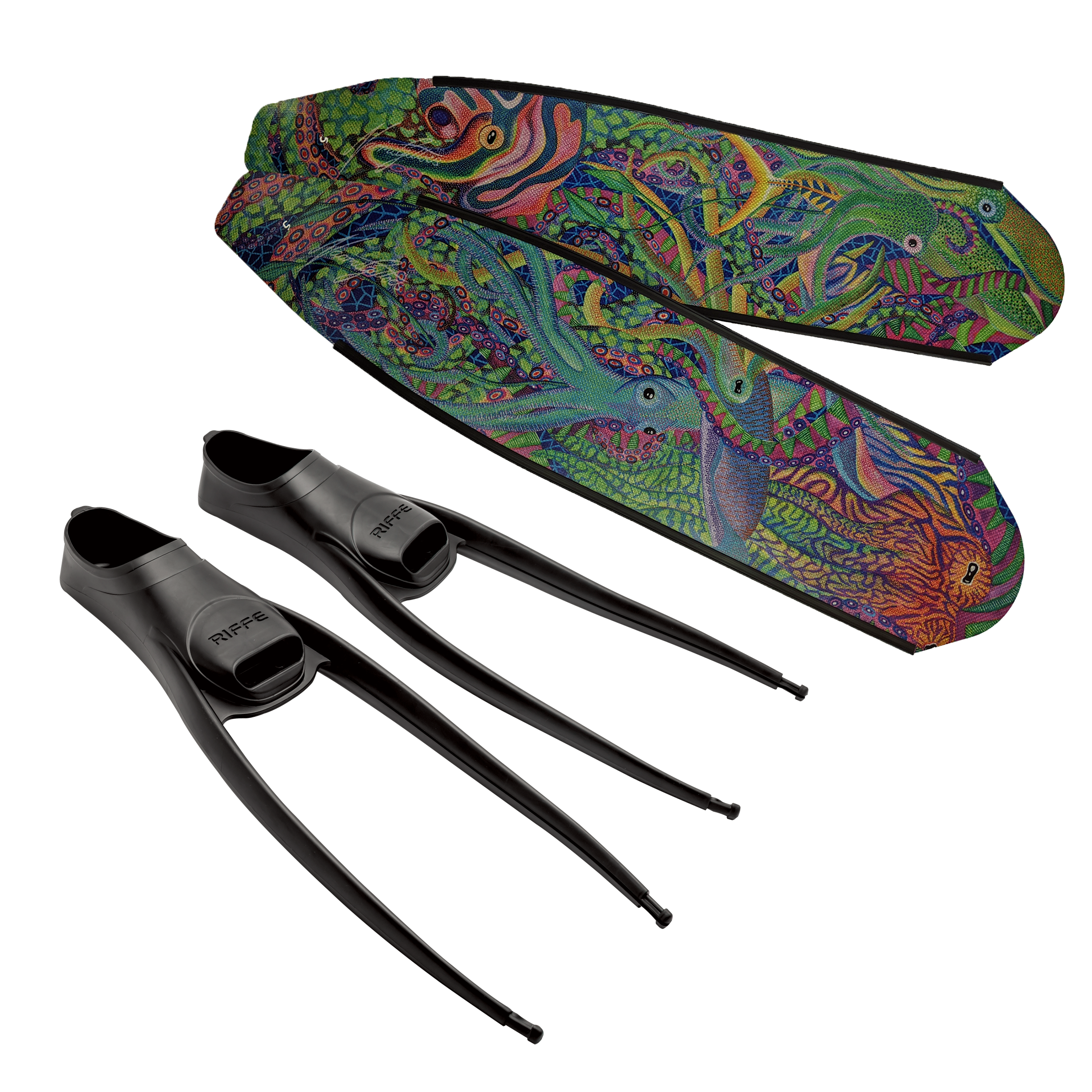 DiveR Composite Cephalopod Fin Setup