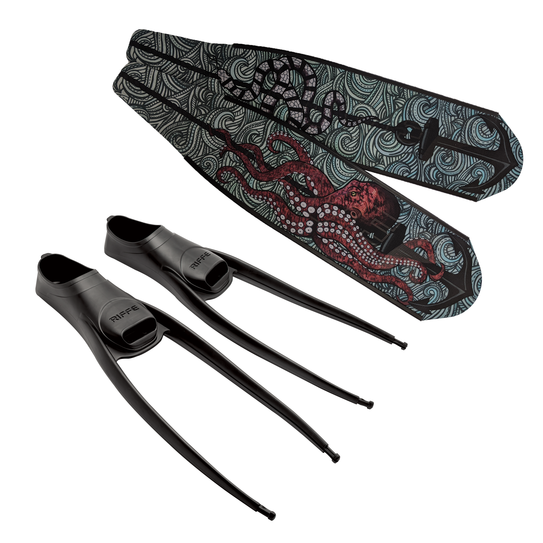 DiveR Carbon Anchors Fin Setup