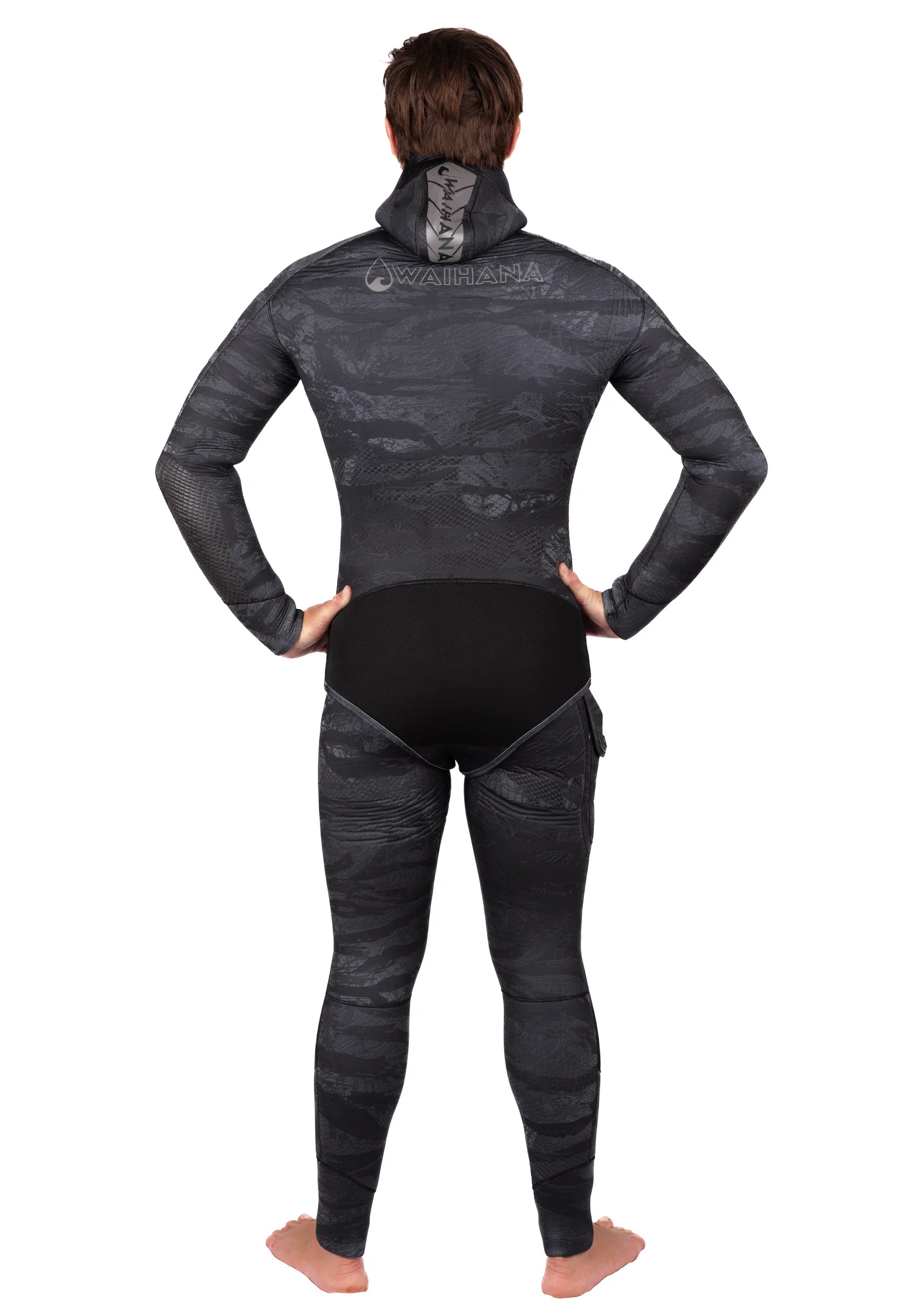 WAIHANA 7.5mm Mens Wetsuit - Tropicam Black