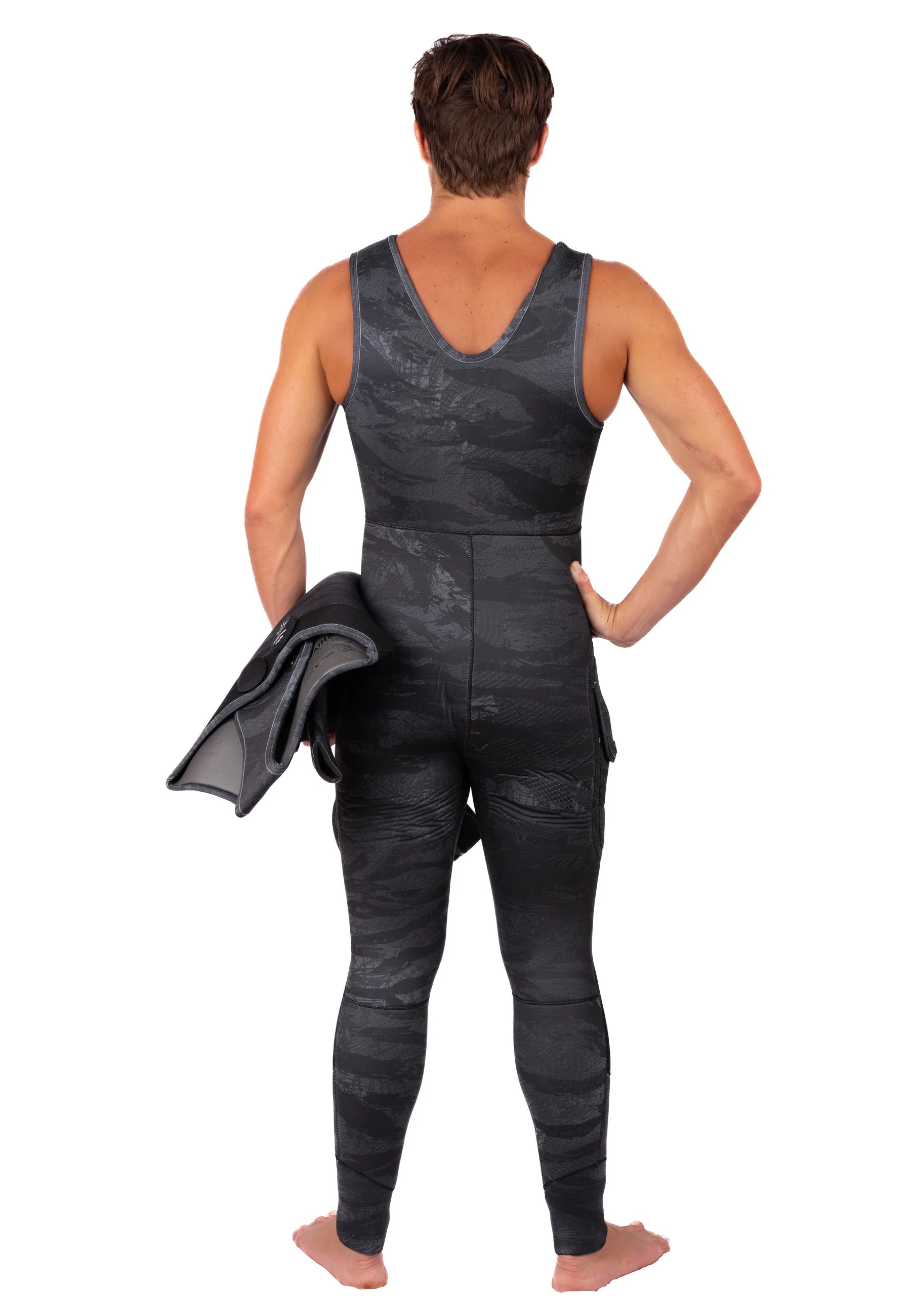 WAIHANA 7.5mm Mens Wetsuit - Tropicam Black