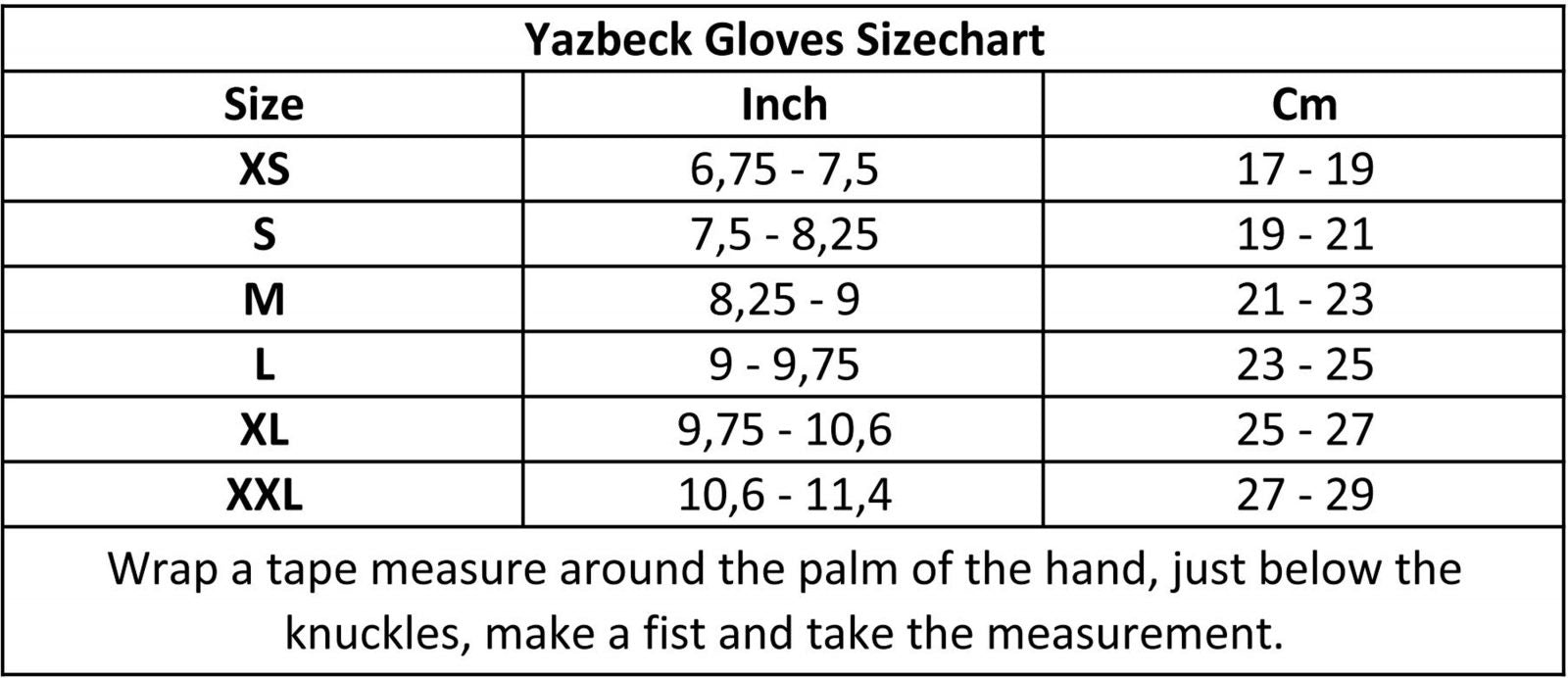YAZBECK 5mm Hamour Gloves - Thermoflex