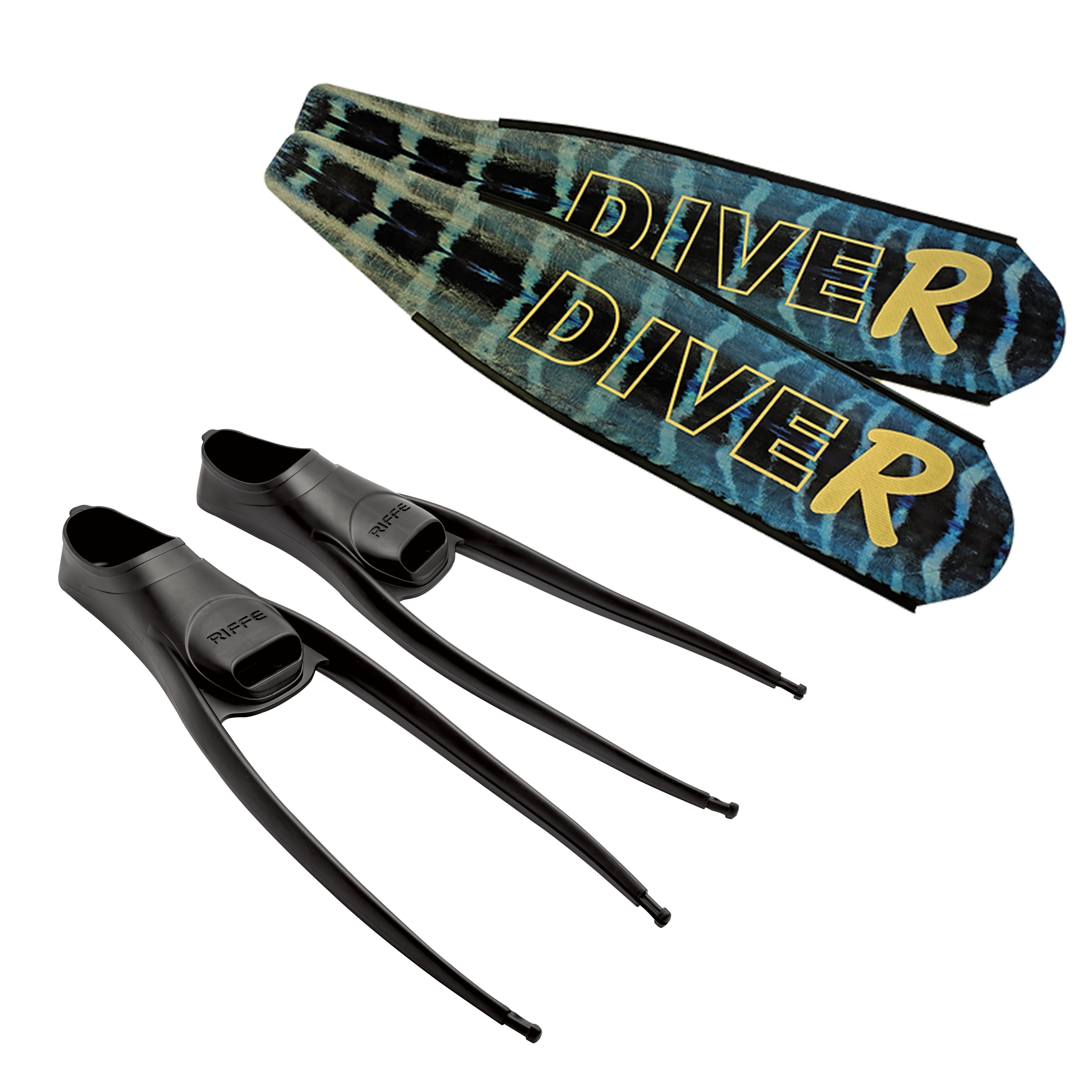 DiveR Carbon Wahoo Fin Setup