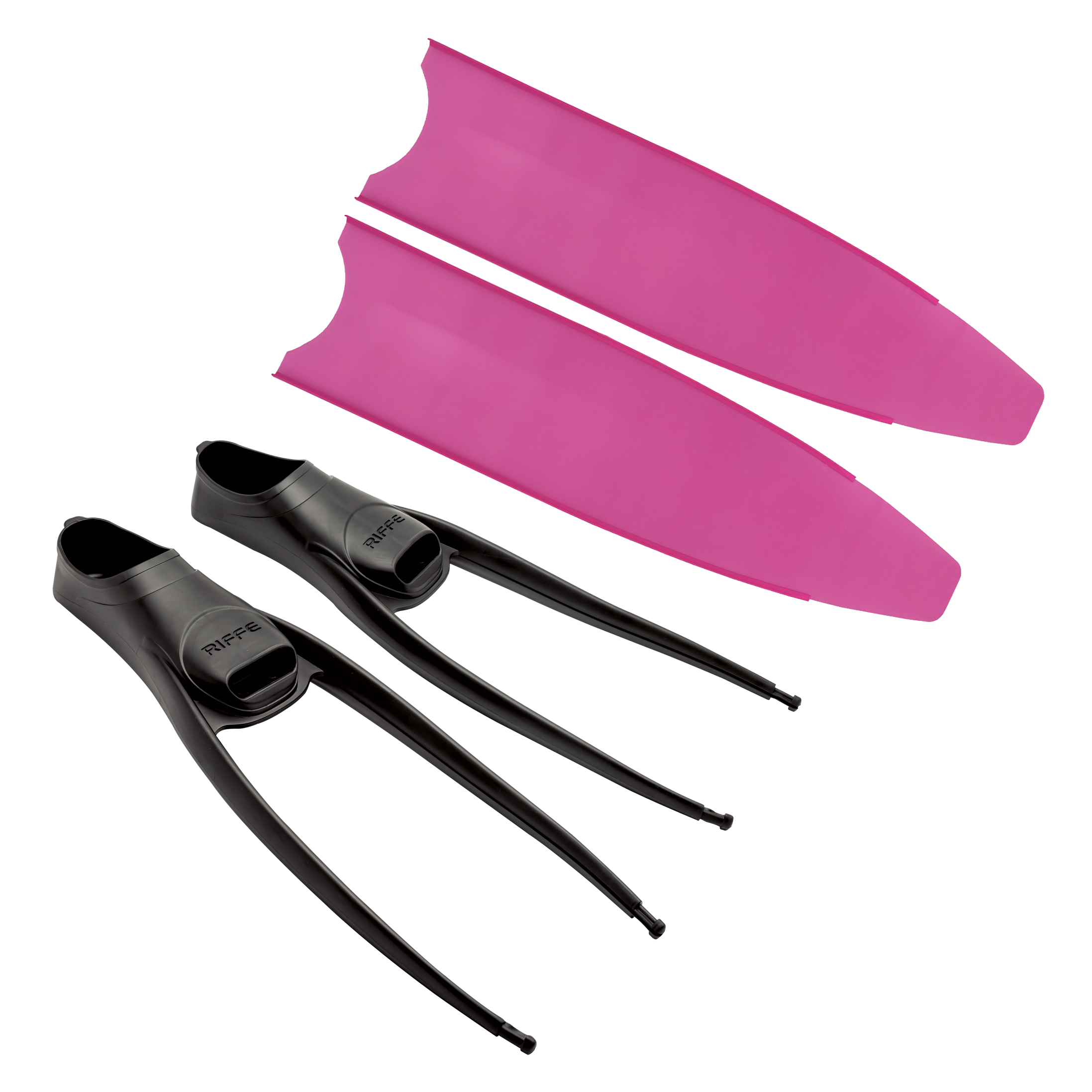 LEADERFINS Fibreglass Pink Ice Soft Fins Setup