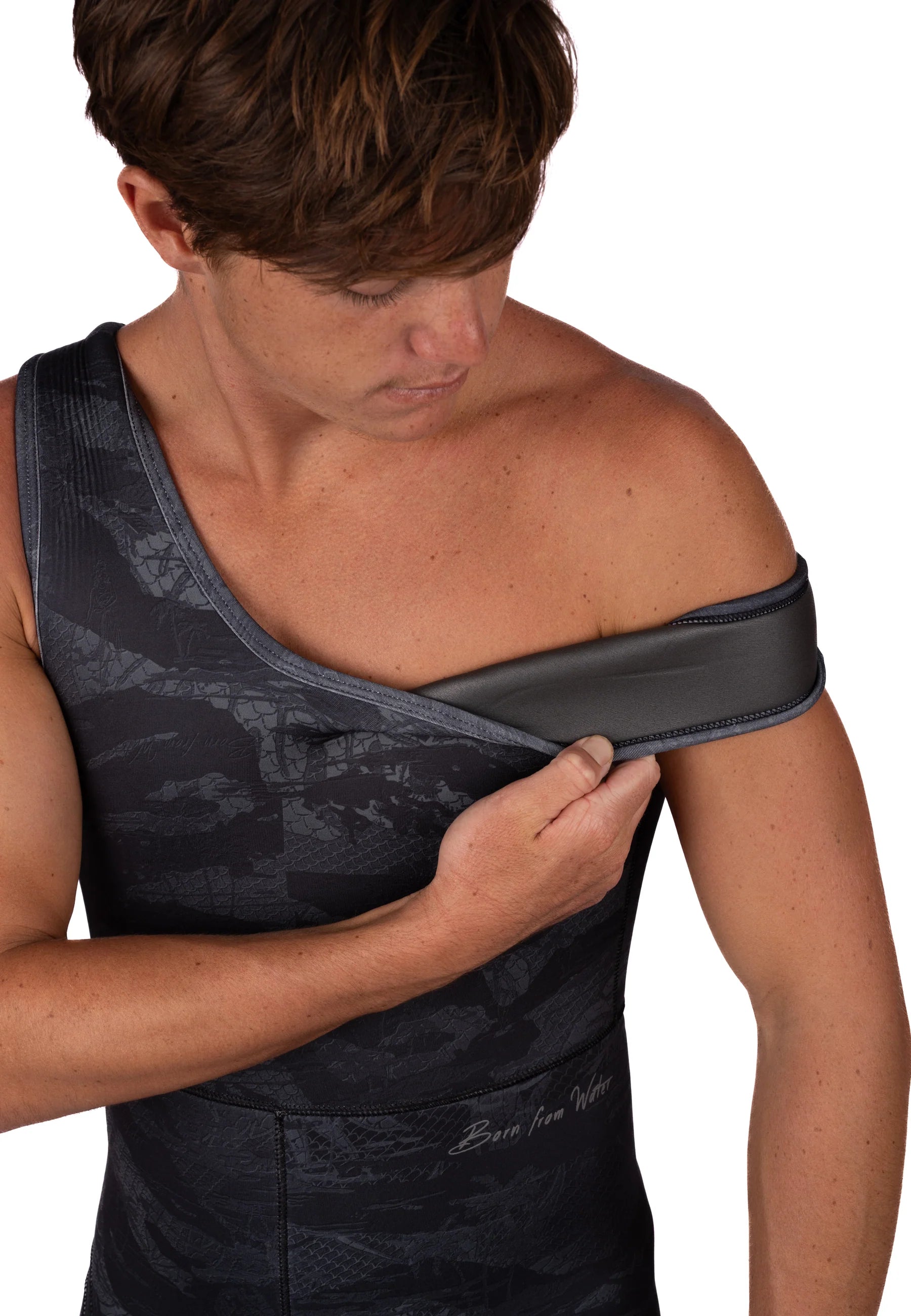 WAIHANA 7.5mm Mens Wetsuit - Tropicam Black