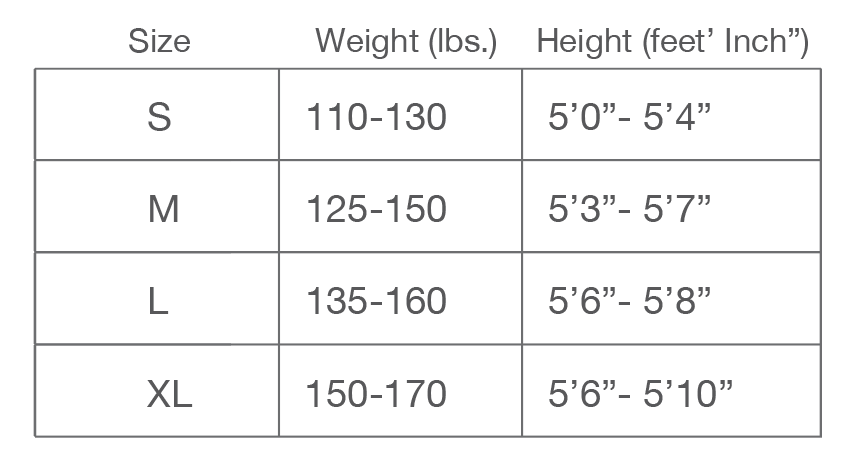 Women’s Size Chart